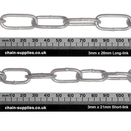 Galvanized iron chain 3mm(P/75)