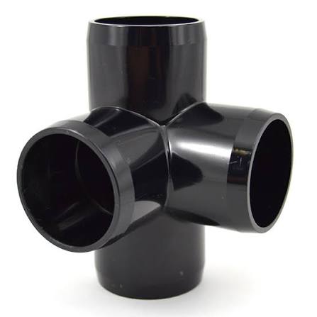 PVC Four Way Black