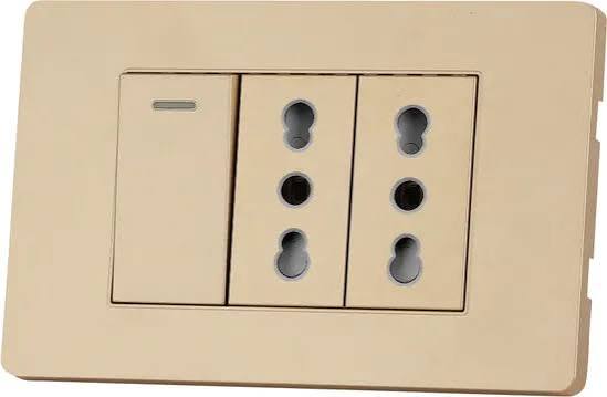 1 gang 2 way Socket