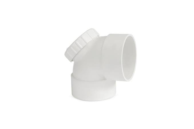 PVC I.ELBOW 11/2 WHITE SKY