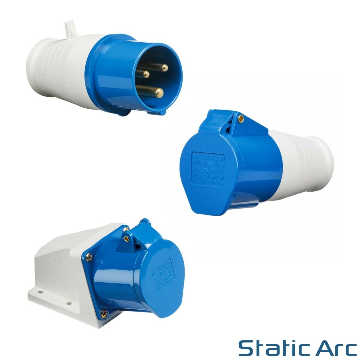 INDUSTRIAL PLUG AND SOCKET 63A 3P+N+E